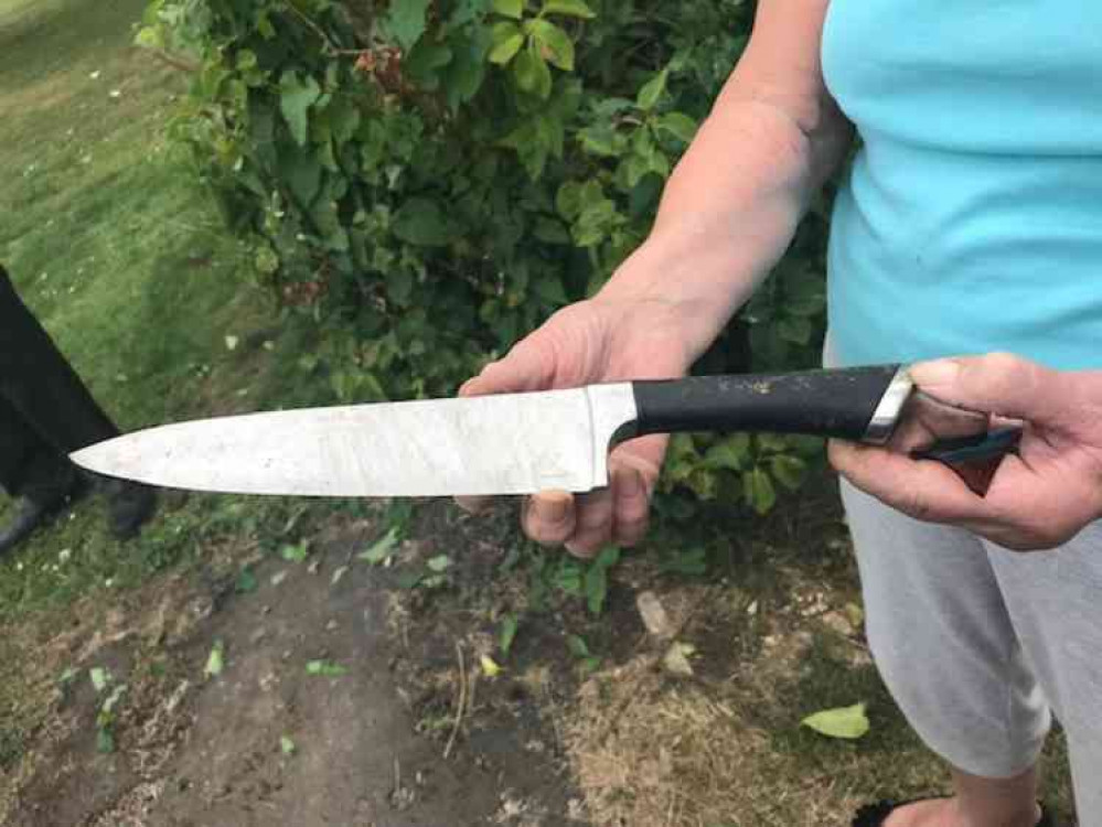 The knife found in Shepton Mallet The knife found in Shepton Mallet