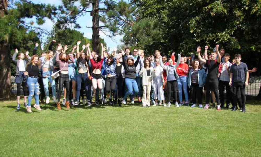 A-levels results day at Strode College