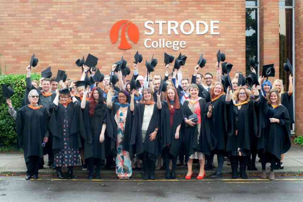 Graduates mark the end of their Strode College courses