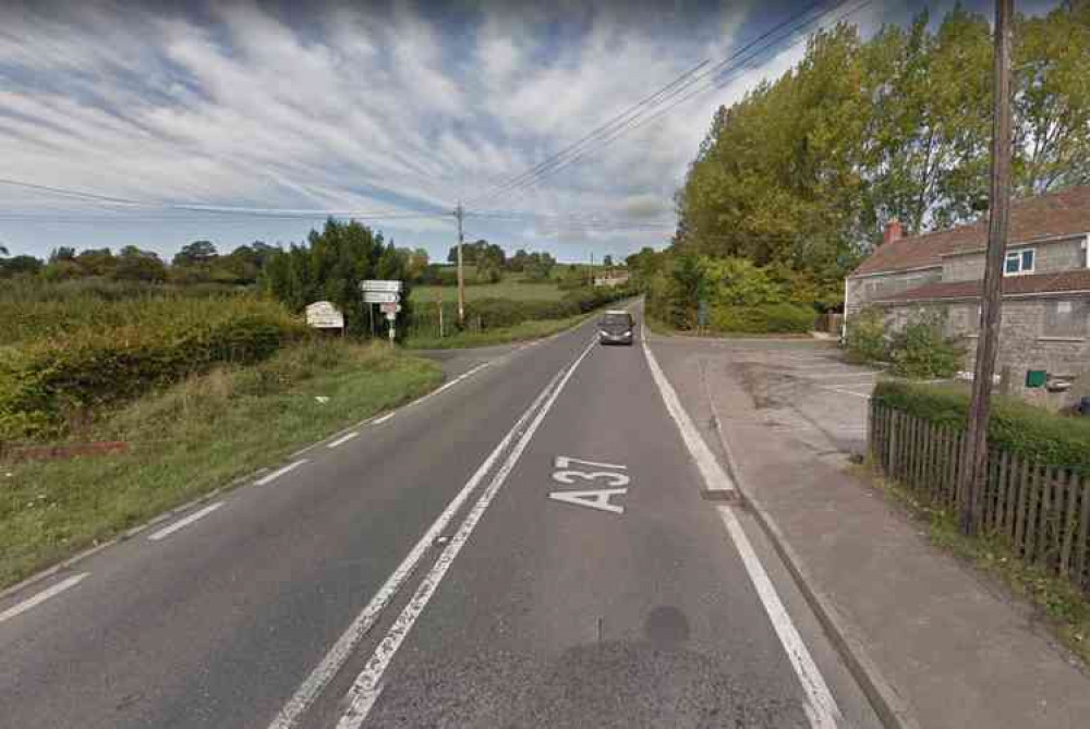 Wraxhall Hill - see today's mobile speed camera locations (Photo: Google Street View)