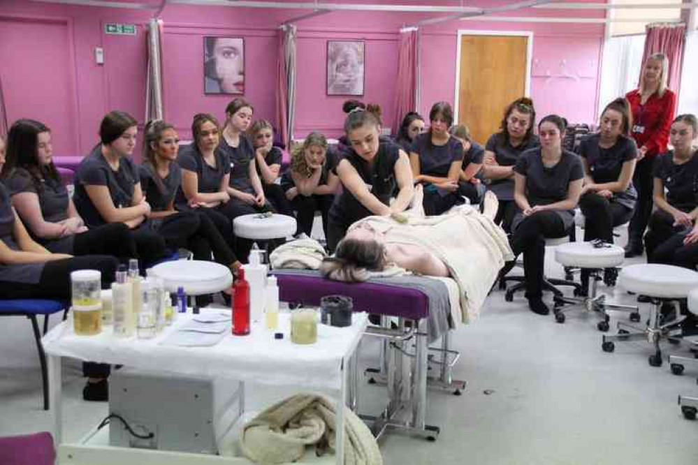 Megan White from Charlton House Spa at the Industry Day Megan White from Charlton House Spa at the Industry Day