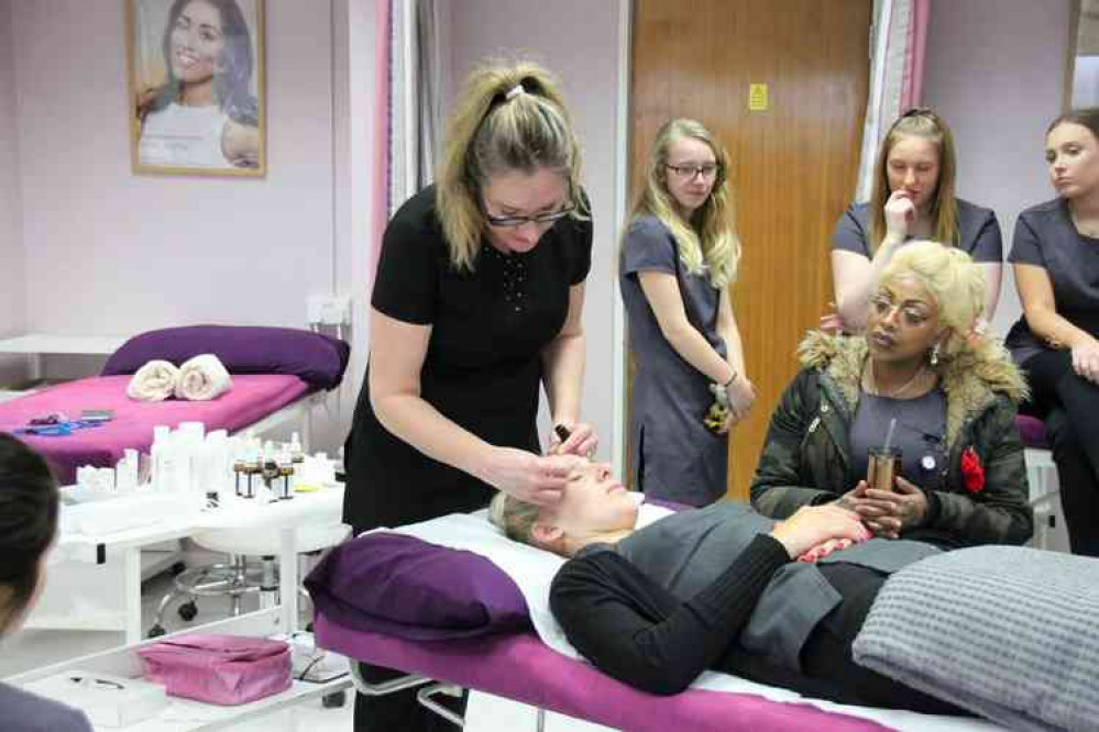 Becky Stokes-Stephens from Becky Beauty at the Industry Day Becky Stokes-Stephens from Becky Beauty at the Industry Day
