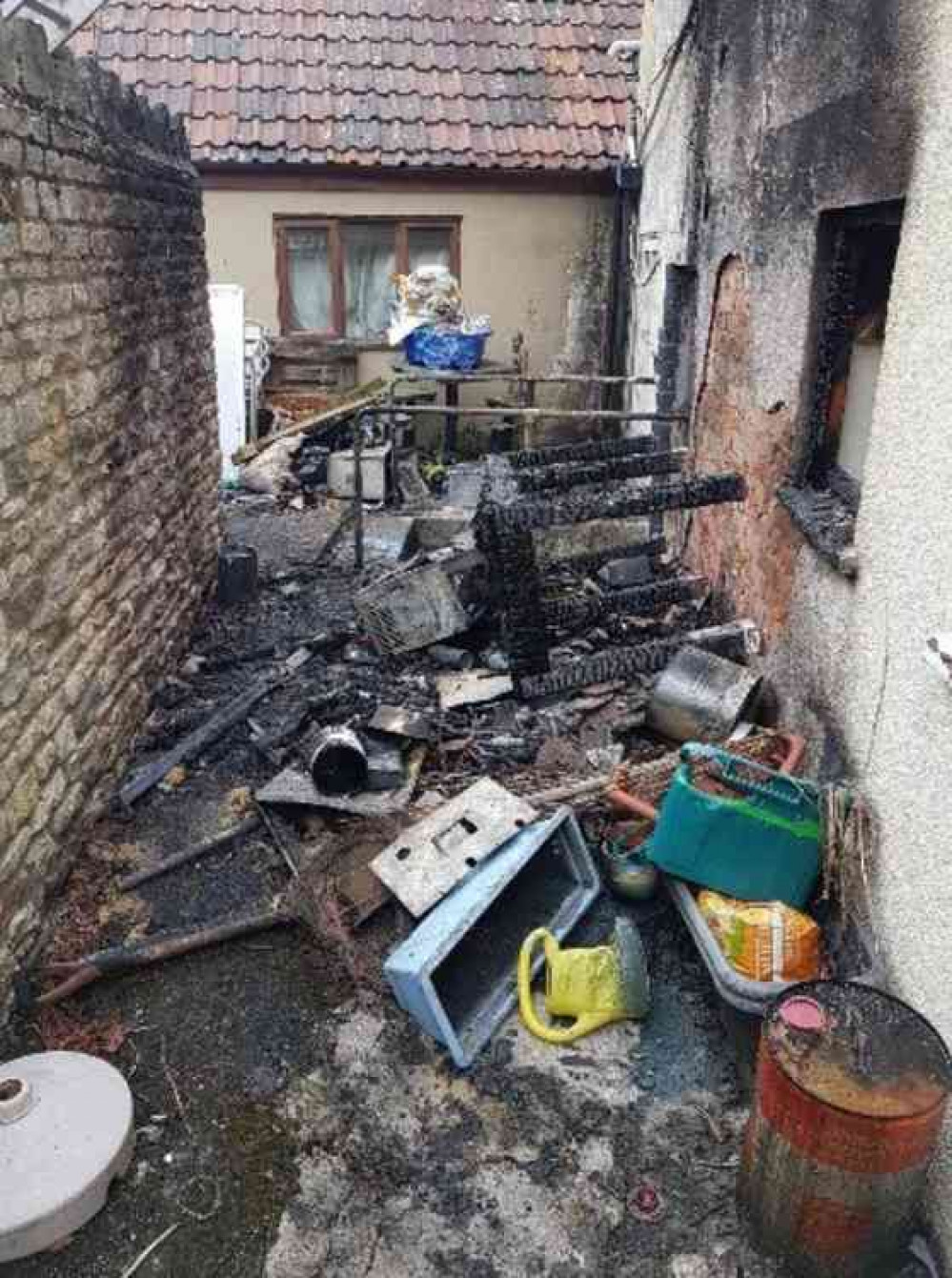 Damage at the Bell Hotel in Shepton Mallet following a fire on June 5 (Photo: Avon and Somerset Constabulary)