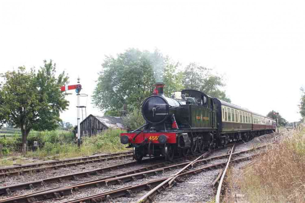 Small Prairie 4555 returns to Cranmore Station (Photo: Peter Nicholson)