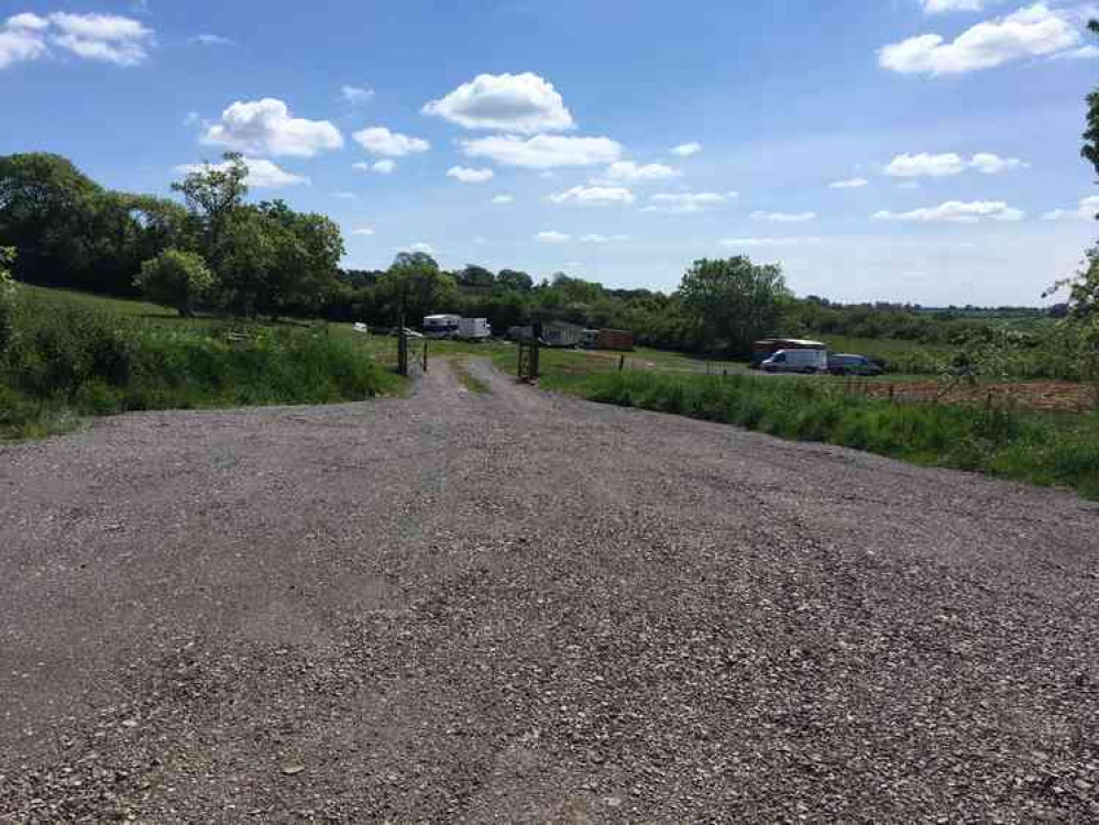 The Knowle Ground travellers site in West Compton near Shepton Mallet (Photo: Daniel Mumby)