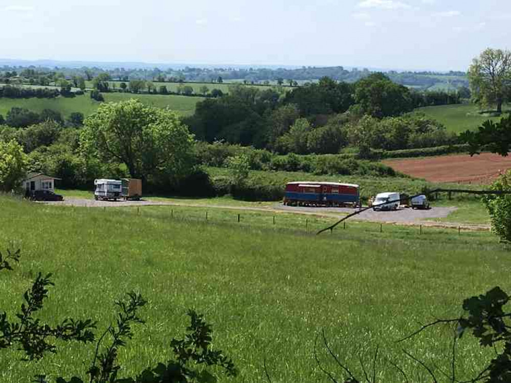 The Knowle Ground travellers site in West Compton near Shepton Mallet (Photo: Daniel Mumby)