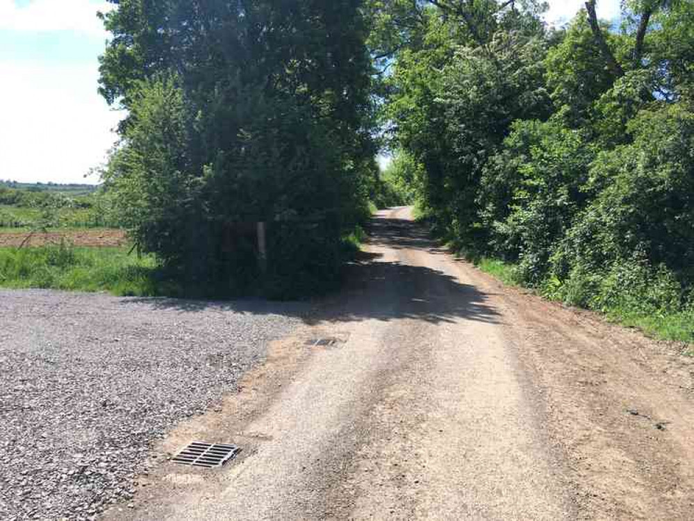 Ridge Road near the Knowle Ground travellers' site (Photo: Daniel Mumby)