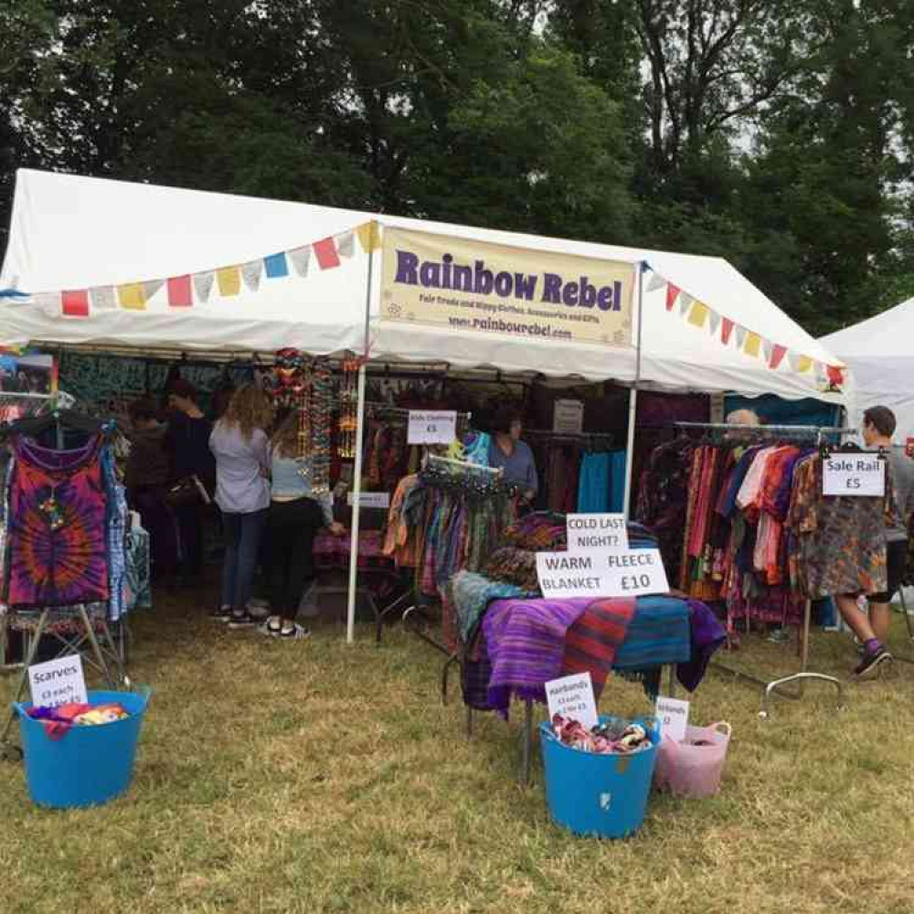 Rainbow Rebel at the Priddy Folk Festival in 2017