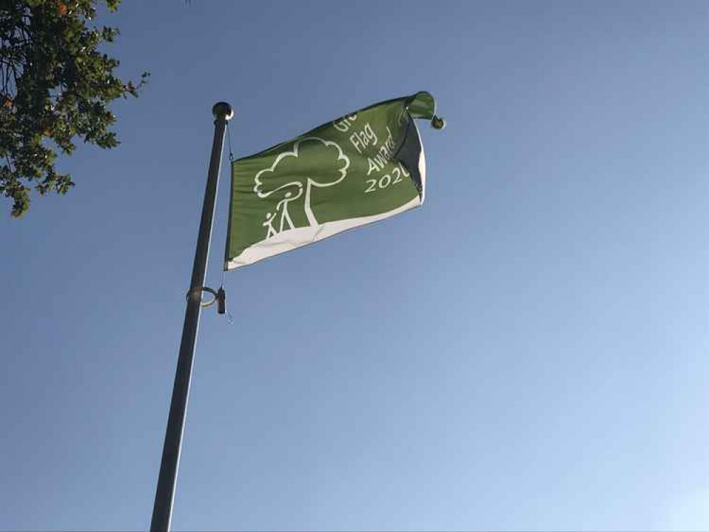 The Green Flag flies in Shepton Mallet