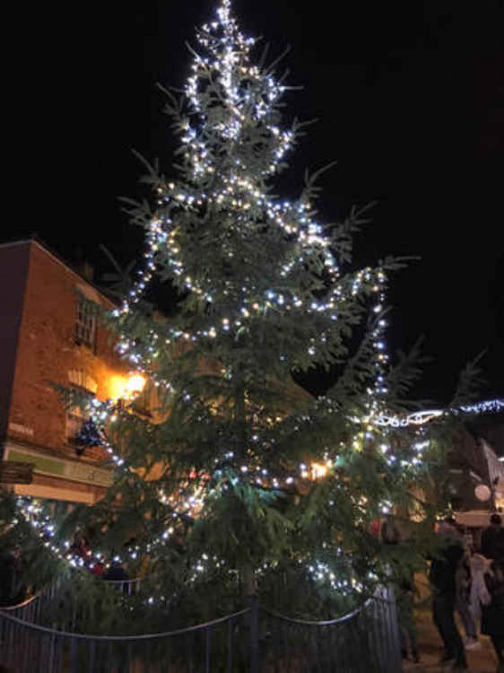 A previous Christmas tree in the centre of Shepton Mallet (Photo: Shepton Mallet Chamber of Commerce)