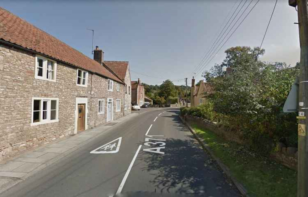 Temporary traffic light are planned on the A371 in Croscombe this week (Photo: Google Street View)