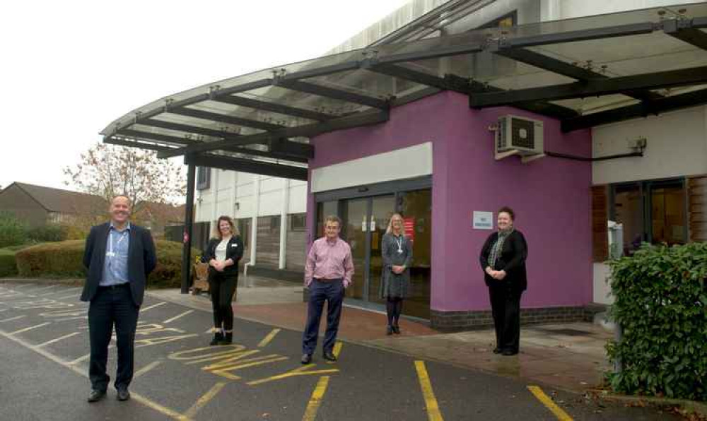 The senior management team at Practice Plus Group Hospital Shepton Mallet, who are urging patients to attend appointments despite the lockdown