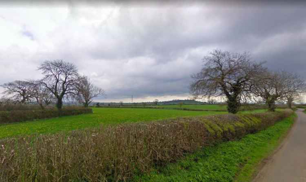 The field in West Cranmore where the burial ground was planned (Photo: Google Street View)