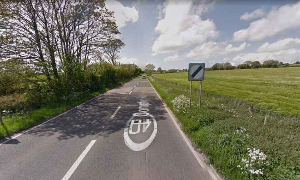 The A361 in closed at East Compton (Photo: Google Street View)