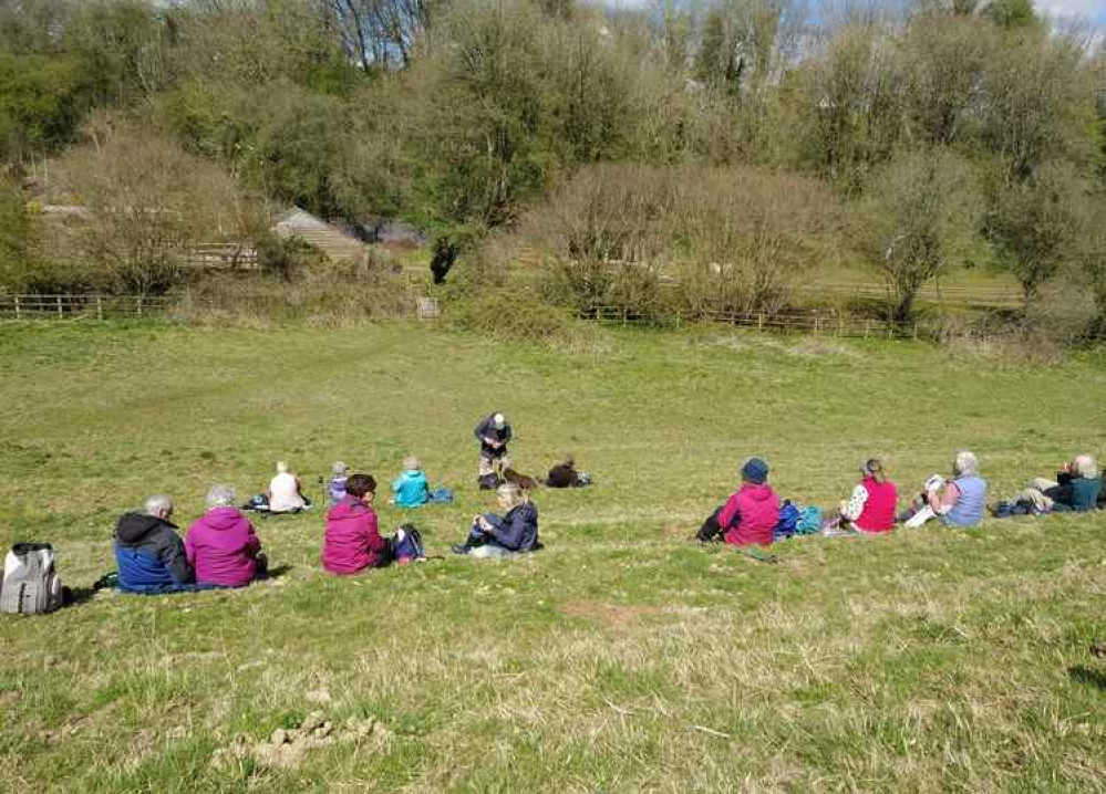 Spring walking with the Mendip Ramblers near Chilcompton (Photo: Jane Dyson)