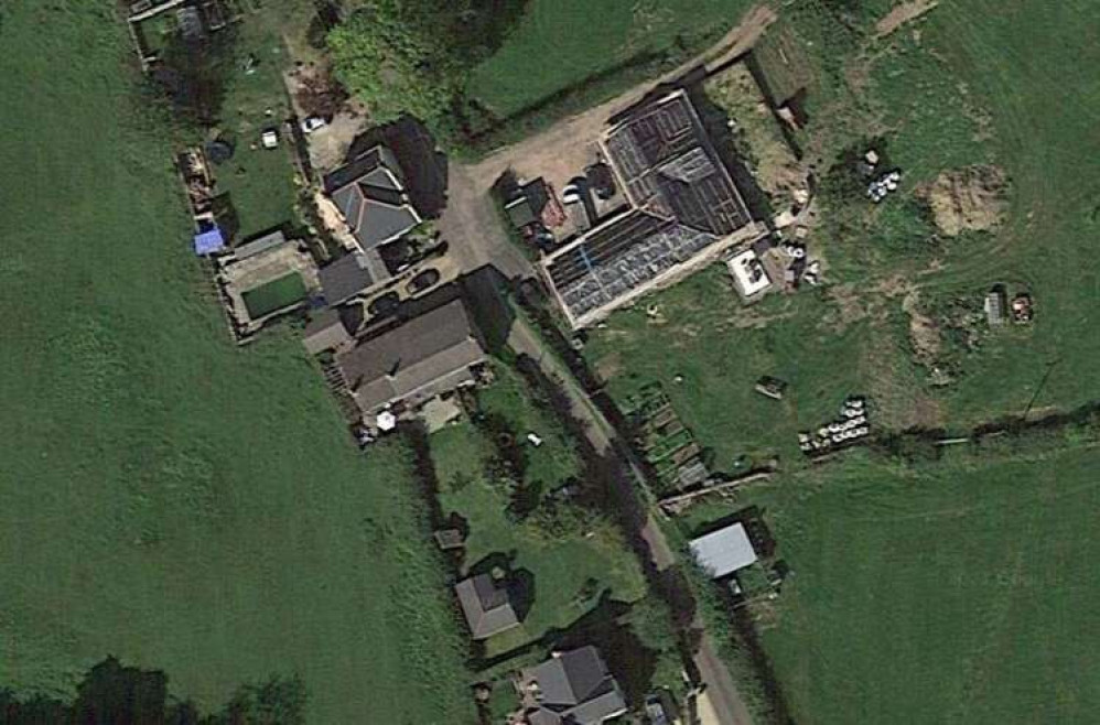 Looking down on where the house will be built on Blackers Lane, Leigh-on-Mendip (Photo: Google Maps)