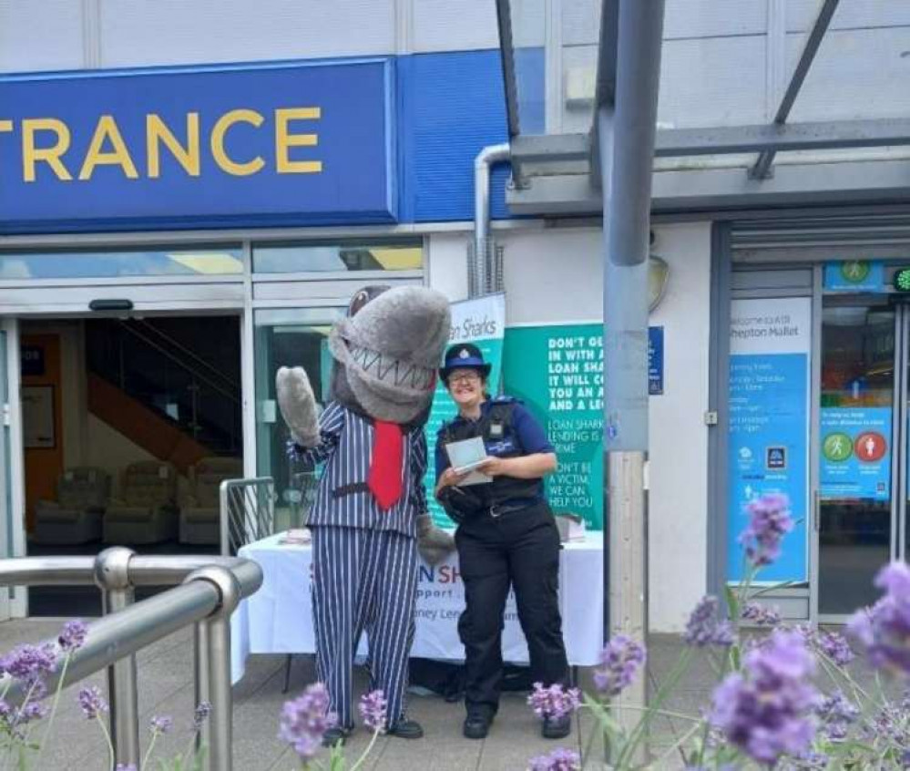 Sid the Shark in Shepton Mallet