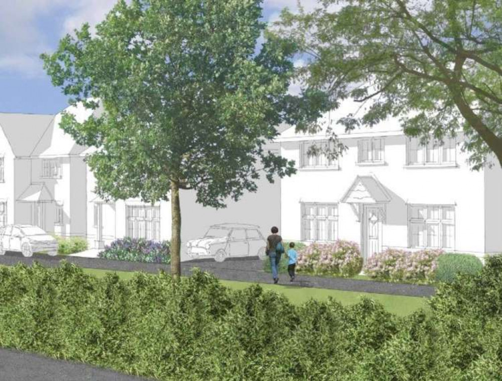 Artist's impression of new homes on Old Wells Road in Shepton Mallet (Photo: Urban Design Box)