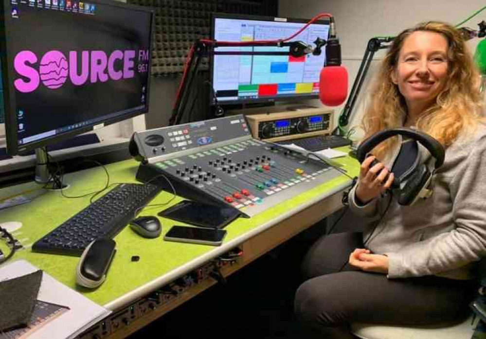 Chiara Muzzi on the desk (Credit- Source FM)