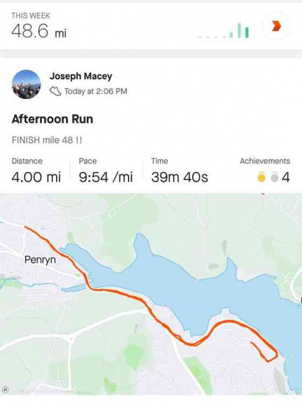 The final run - clocking in 39 minutes. The final run - clocking in 39 minutes.