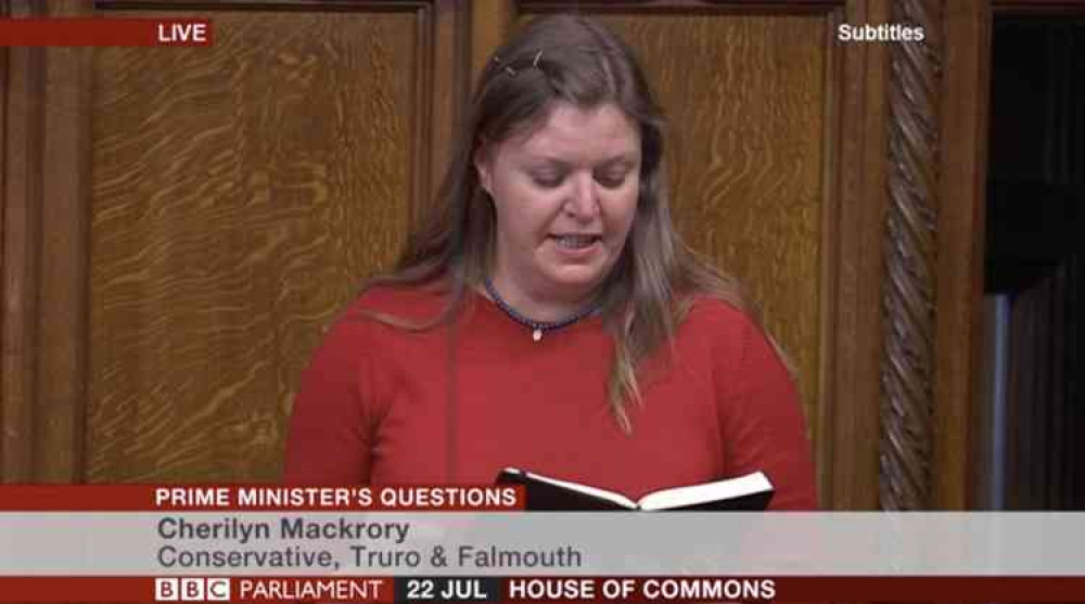 Cherilyn Mackrory, MP for Truro and Falmouth