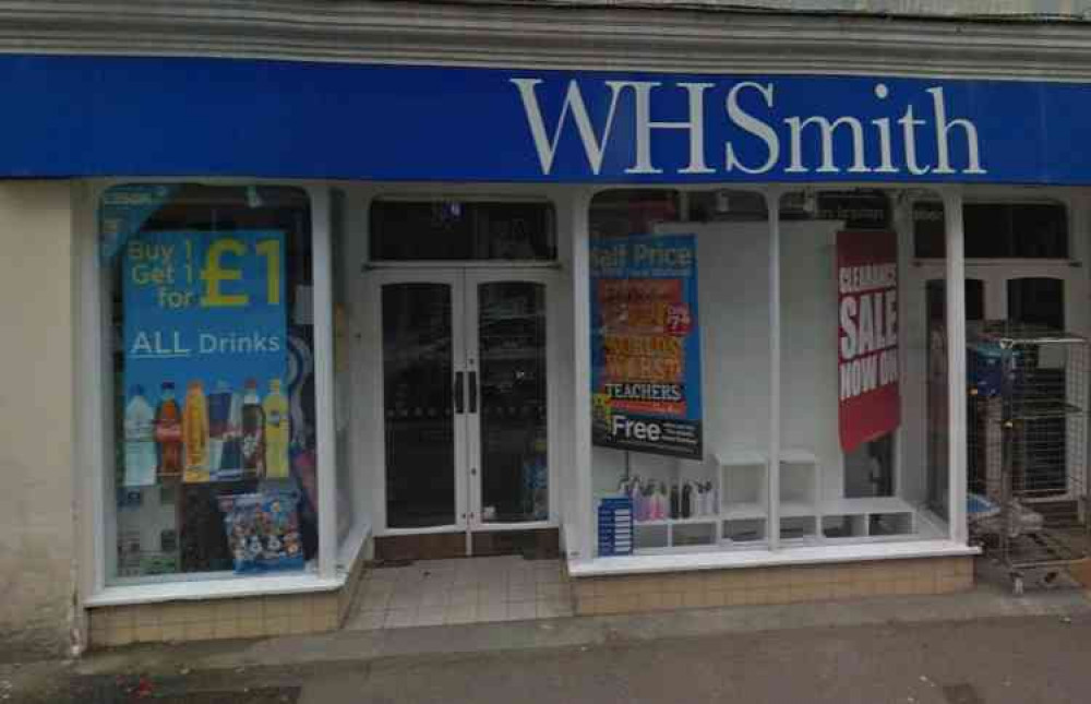 WH Smith Falmouth. Credit: Google