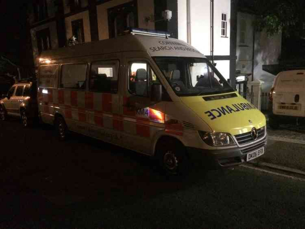 The search and rescue team outside Woodlane Campus. Credit: West Cornwall Search & Rescue Team