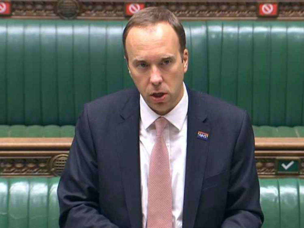 Health Secretary Matt Hancock in Parliament Health Secretary Matt Hancock in Parliament