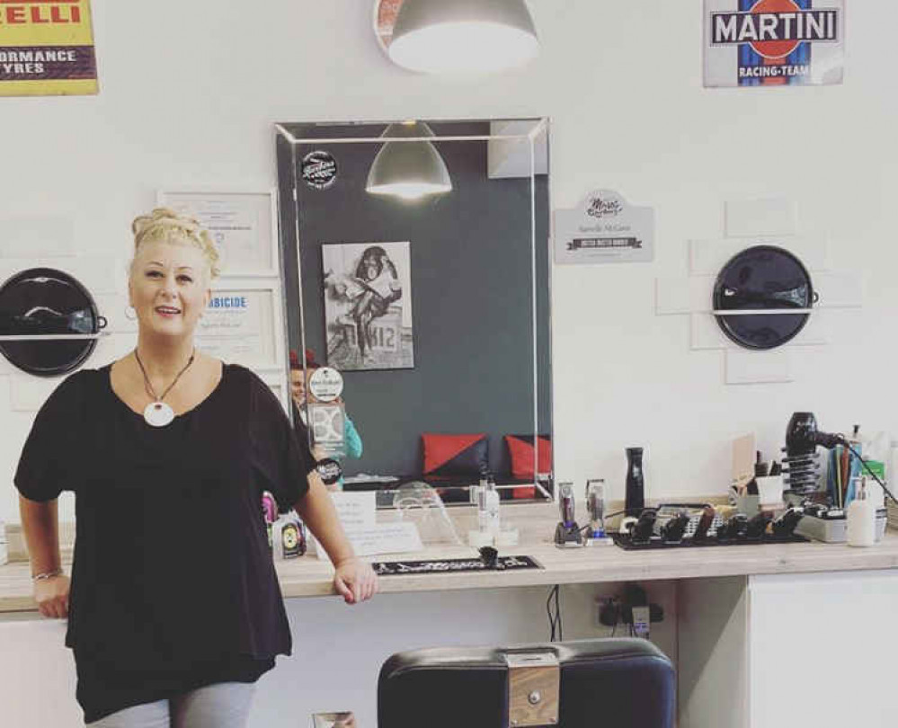 Sarrelle McCann, owner of Boslowick Barbers.