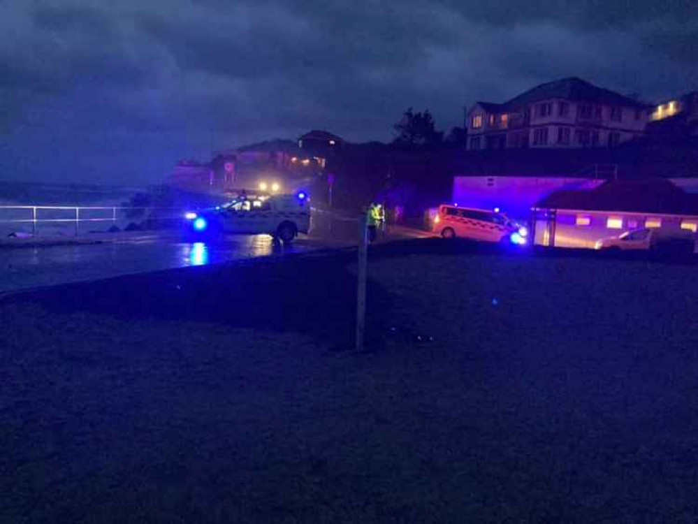 The coastguard out assisting the police. The coastguard out assisting the police.
