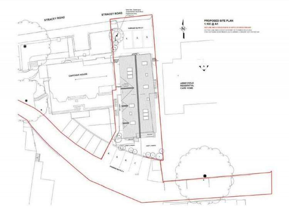 The location plan, the red line is the application boundary.