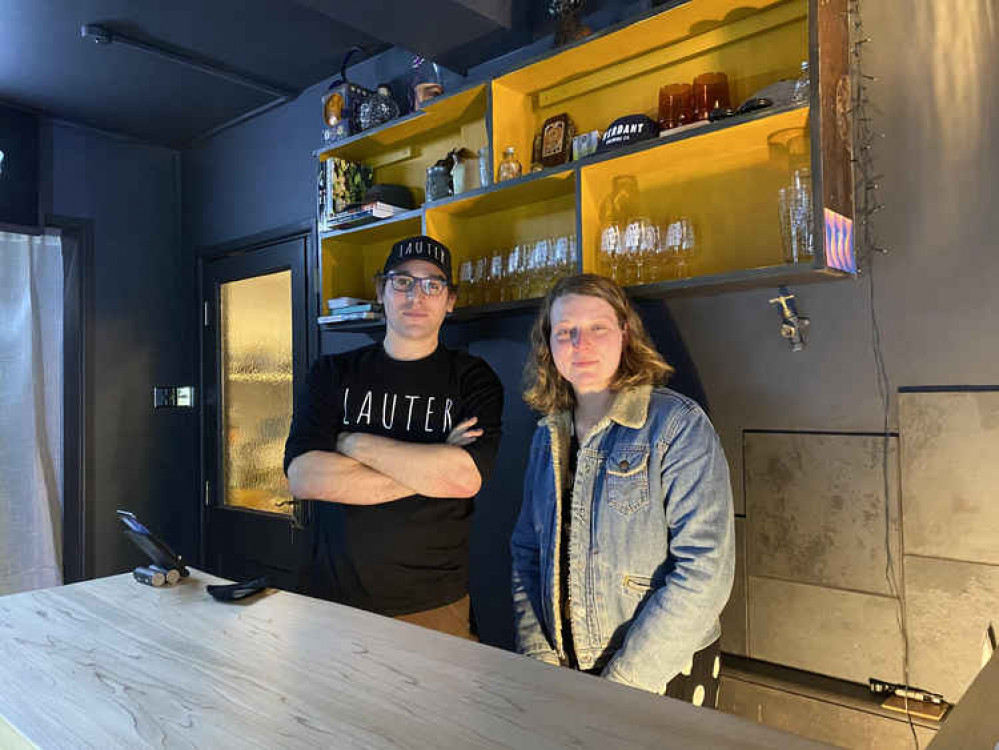 Simon and Lucy, owners of LAUTER. Simon and Lucy, owners of LAUTER.