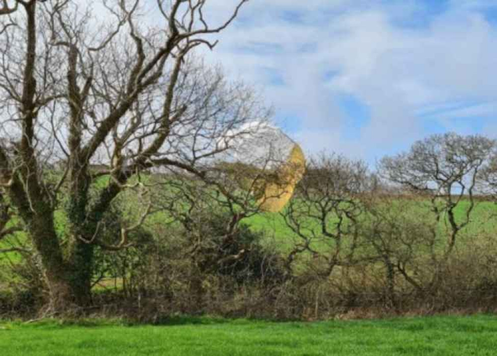 One of the parachutes at the scene. Full credit: Cornwall Air Ambulance.