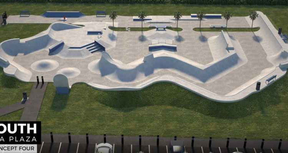 What the skatepark will look like.