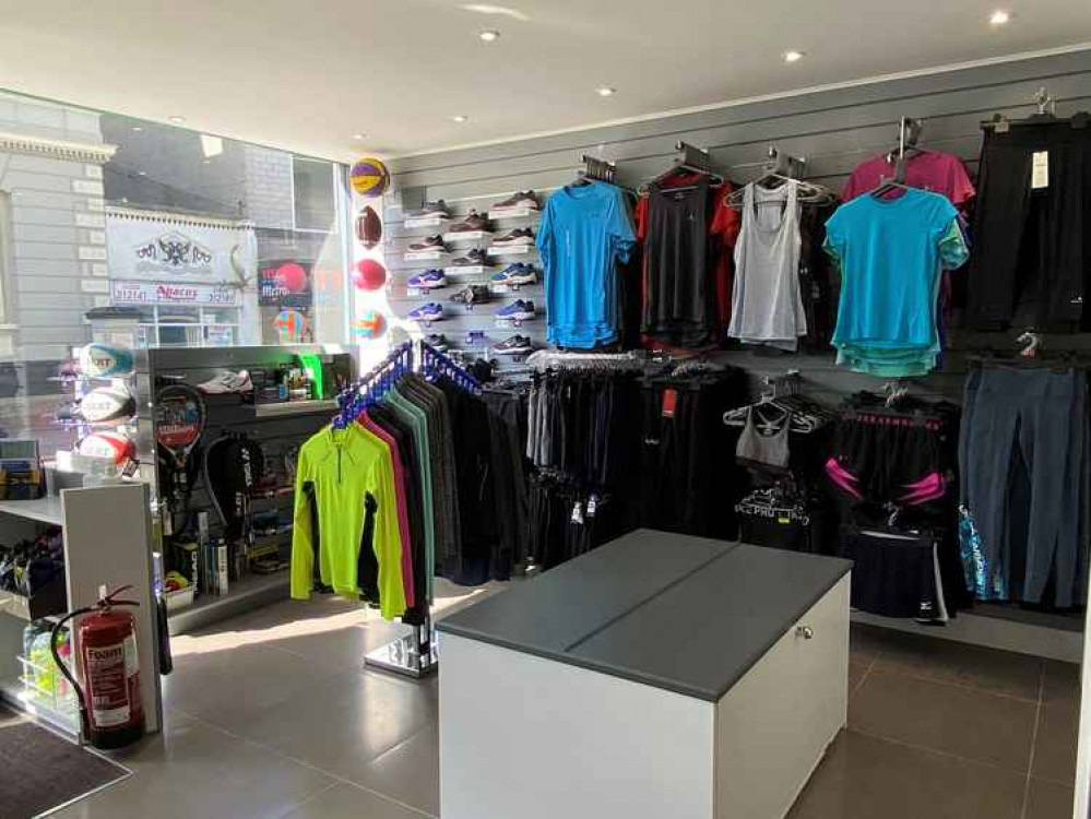 Inside the new shop.