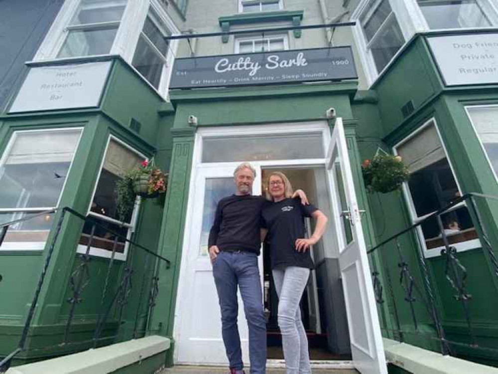 Mark and Hannah, owners of Cutty Sark.