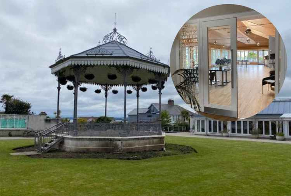 The bandstand at the pavilion.