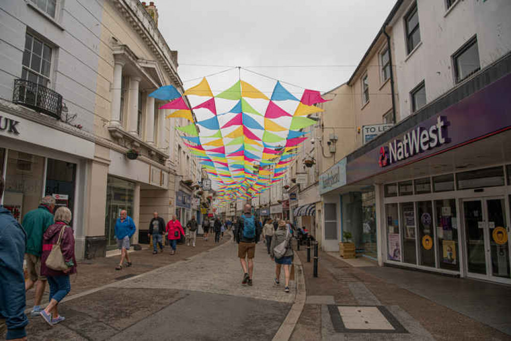 Flags are up in Falmouth. Photo taken by Kathy White.