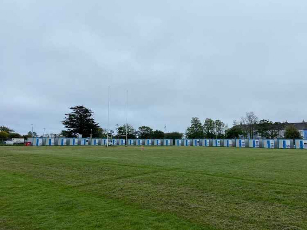 Where security staff are sleeping during the summit.