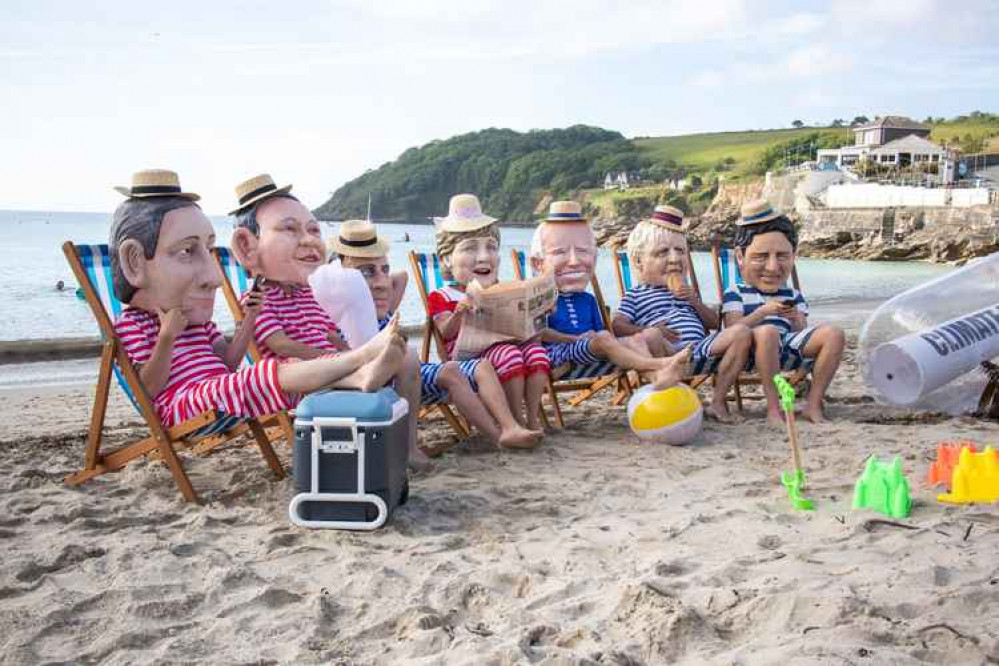 Photo of the Swanpool Beach stunt. Credit: Ian Butler Photography.