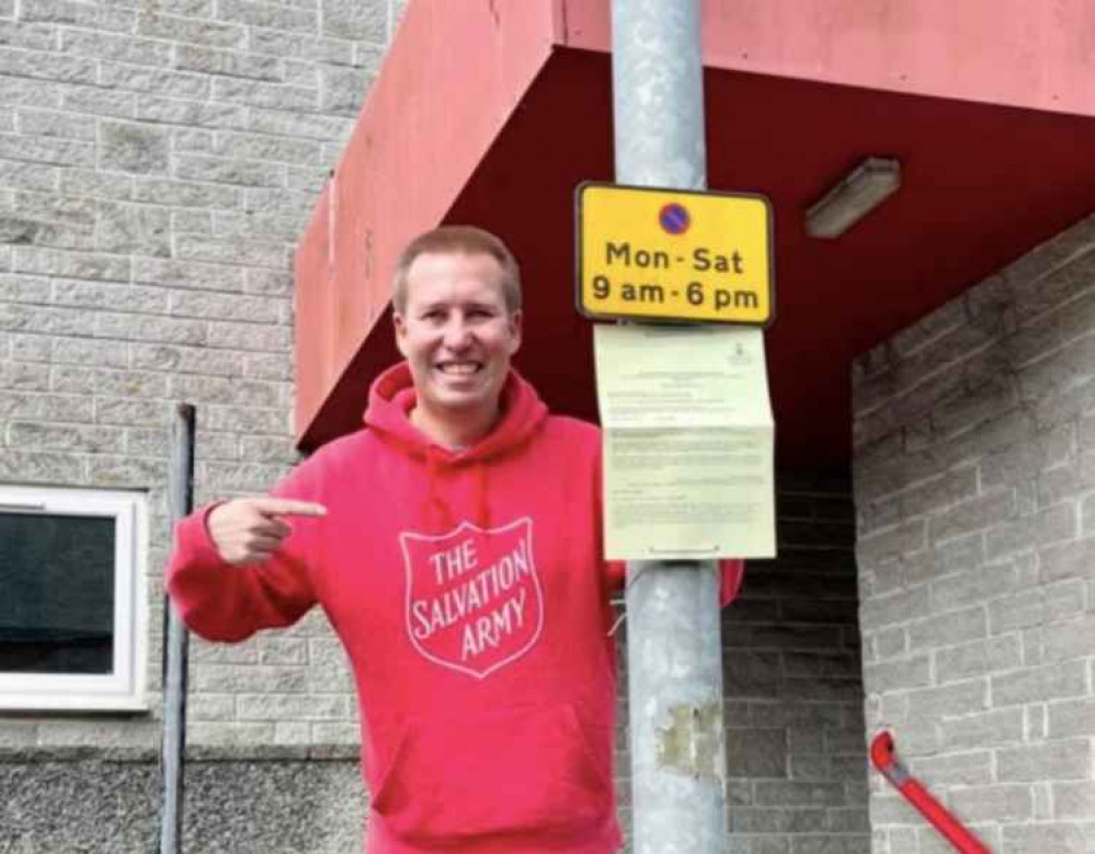 Andrew Hammond, church minister. Picture shared by Falmouth Salvation Army.