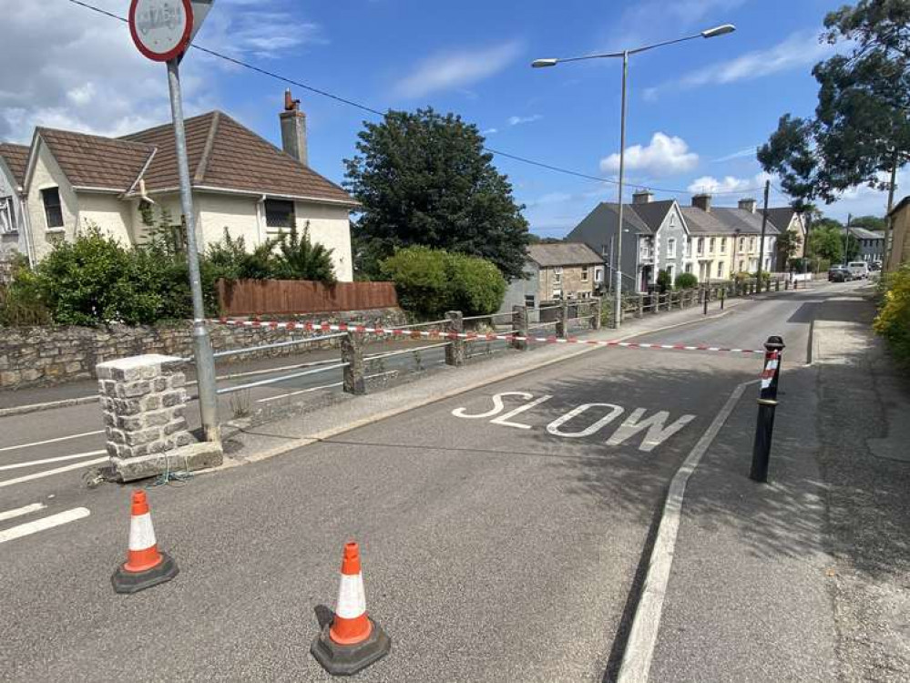 The road was closed for a short while before being cleared.