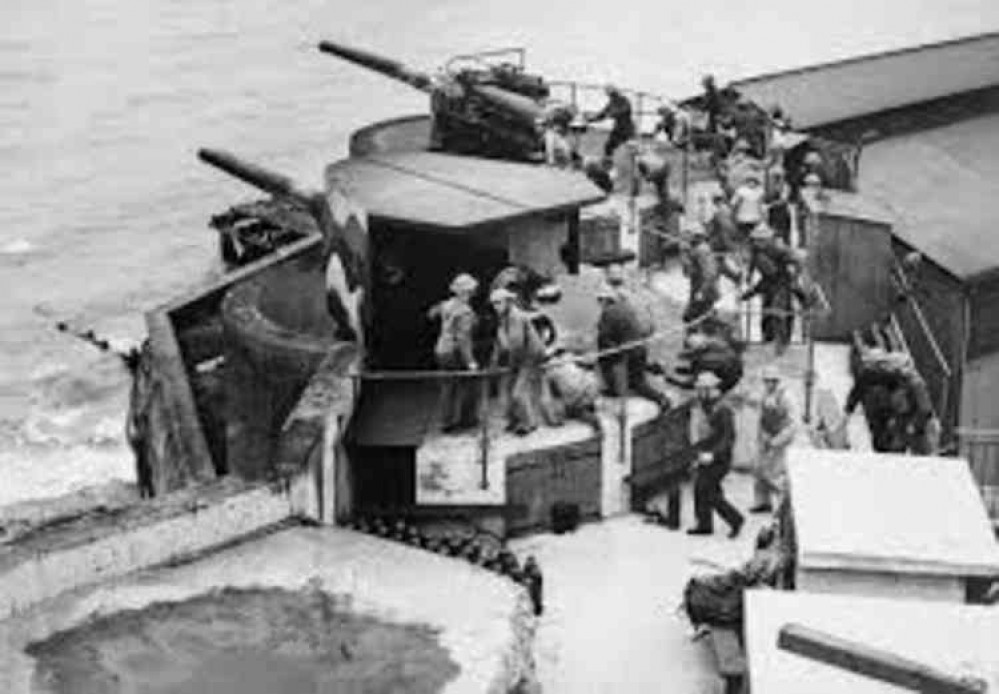 Coastal Battery, Felixstowe 1945