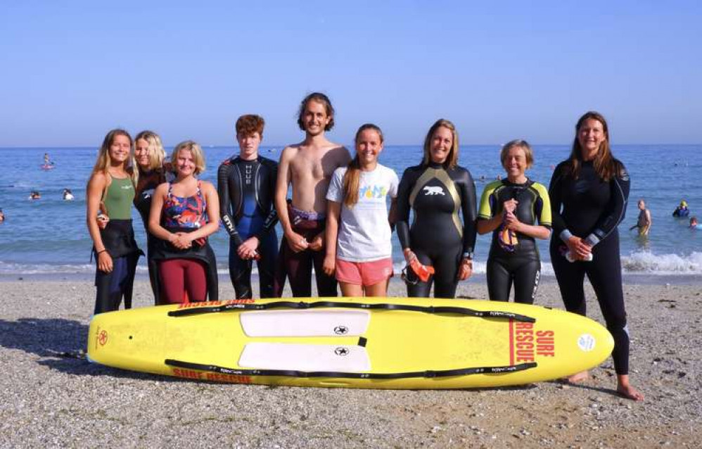 Members of the Gylly Surf Lifesaving Club.