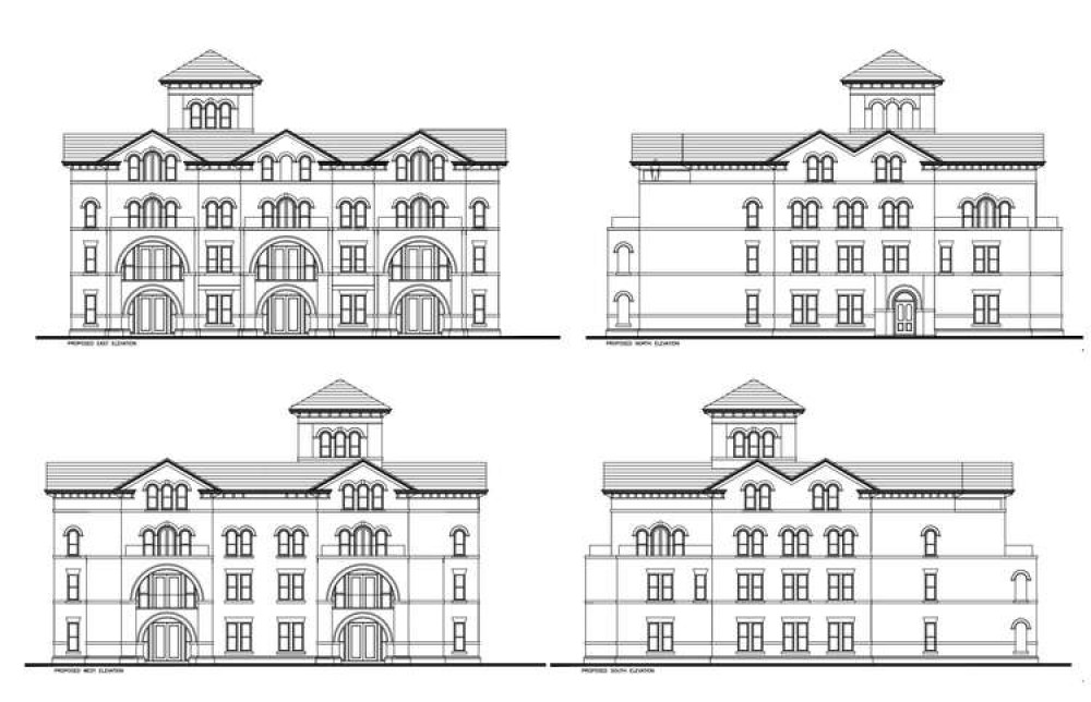 The designs for the new build.