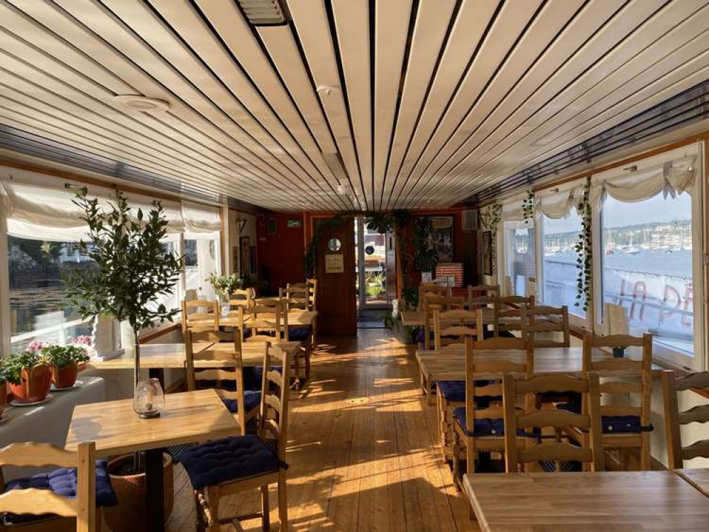 Inside La Peniche, Falmouth. Inside La Peniche, Falmouth.