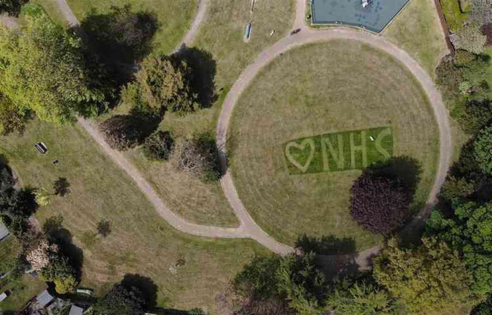 The NHS heart at Allenby Park, which inspired Joan