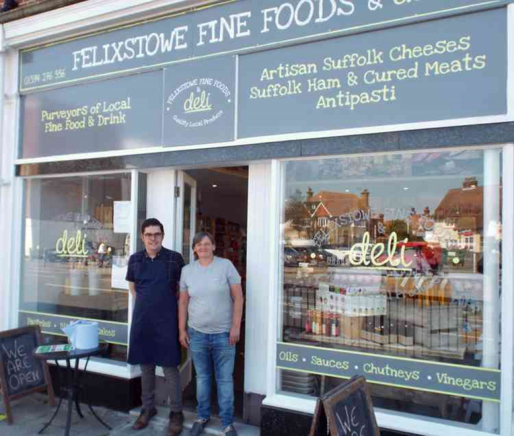 Owner Hannah Brunch with Ian Cockburn have opened Felixstowe Fine Food and Deli