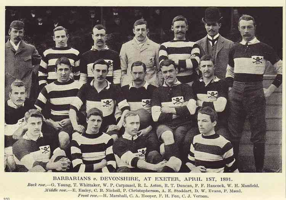 The Barbarians 1891 - Property of Frederic Humbert at rugby-pioneers