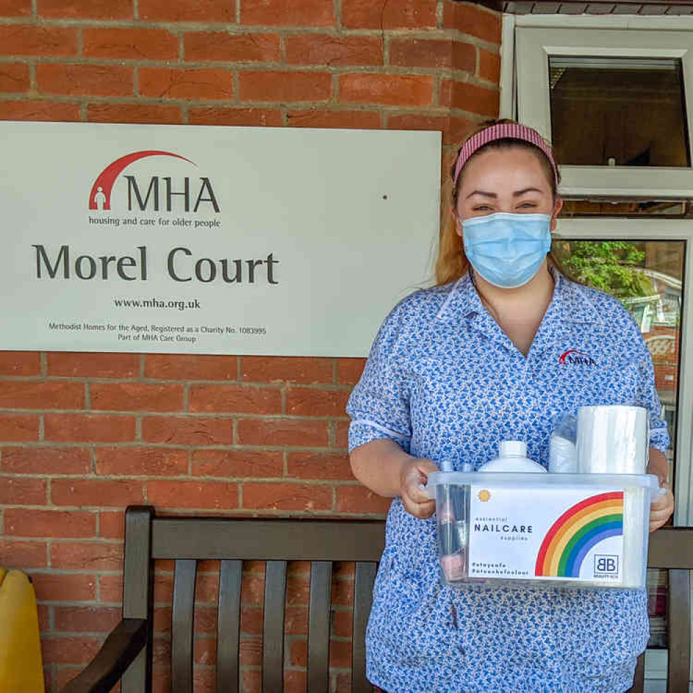 MHA Morel Court is just one of the care homes visited by A Splash of Colour (Photo credit: Beauty Box)